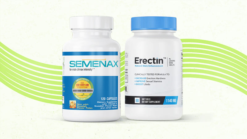 
باقة العريس Erectin + Semenax — مكملان للرجال